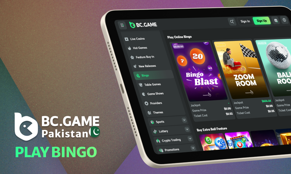 BC Game offers a variety of bingo games