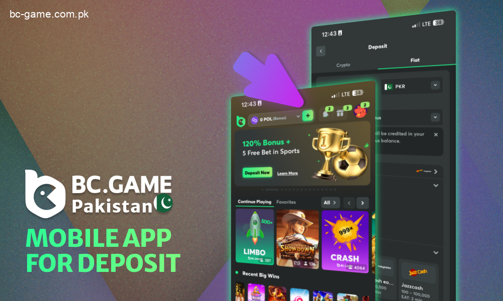 Guide to depositing funds through the BC Game mobile app
