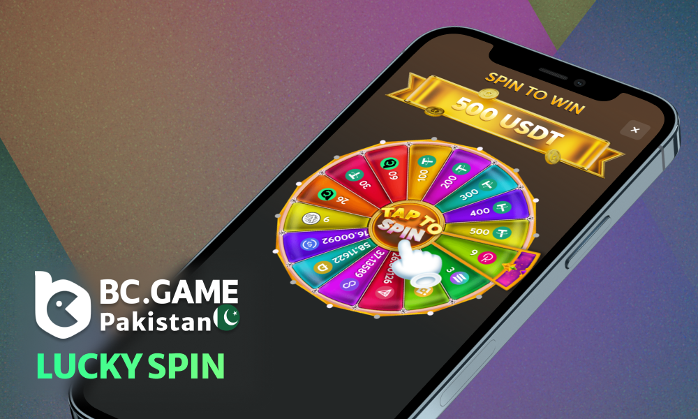 Lucky Spin bonus for slot games at BC Game