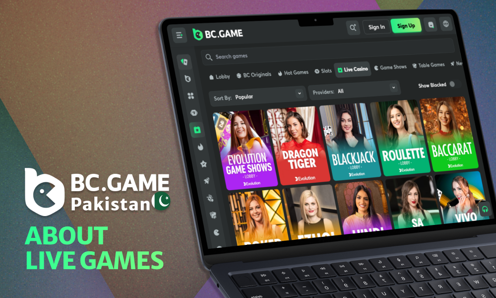 Learn more about playing with live dealers