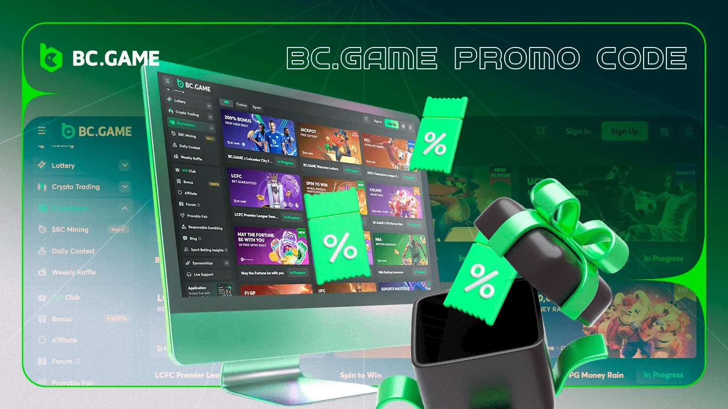 BC Game promo code allows you to get a very good bonus